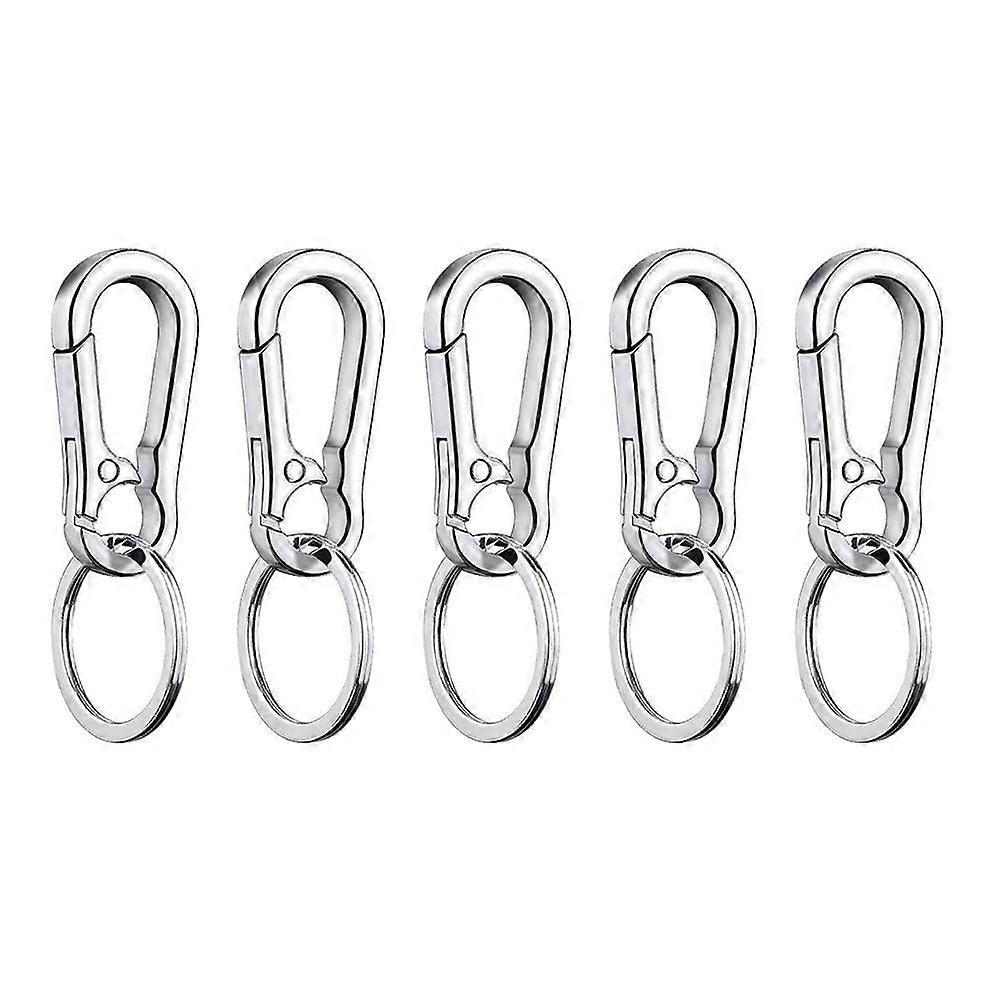 5pcs Simple Car Key Chains Practical Key Rings Creative Key Chains for Men