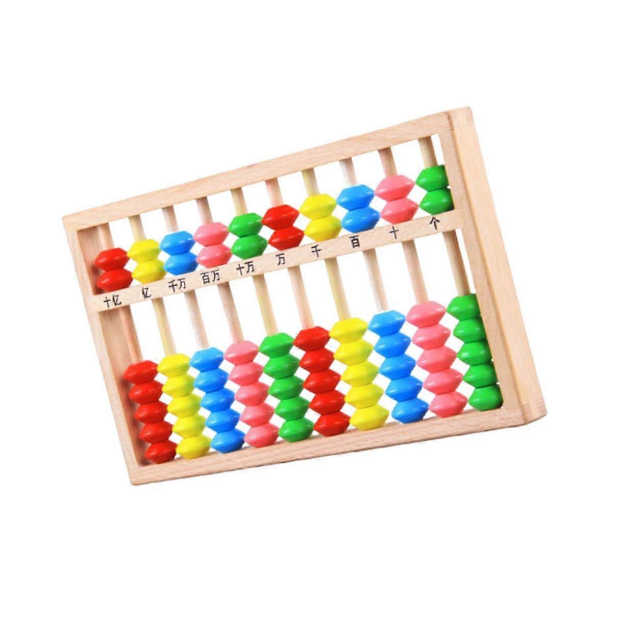 Wooden Abacus for Kids Learning Math, Durable Educational Abacus Toy for Preschool Counting Practice