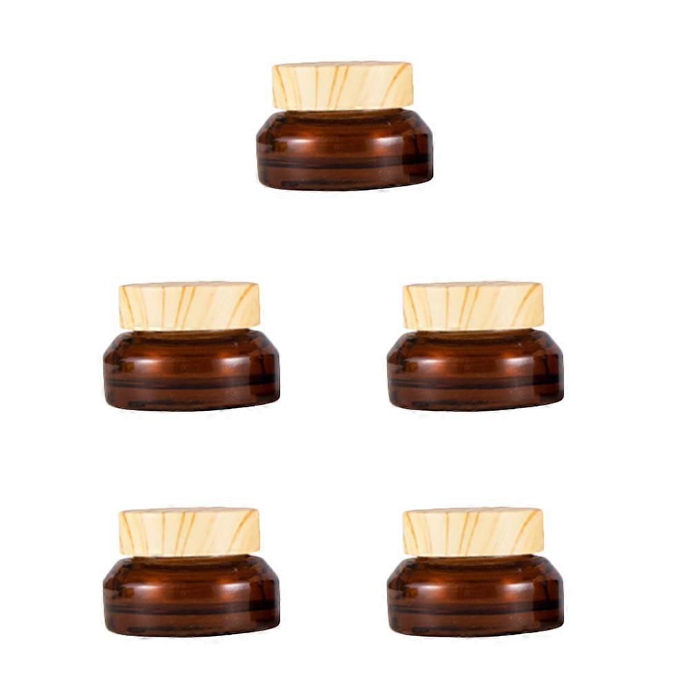 Refillable Cream Containers Travel Containers for Storage 5Pcs Tiny Jars