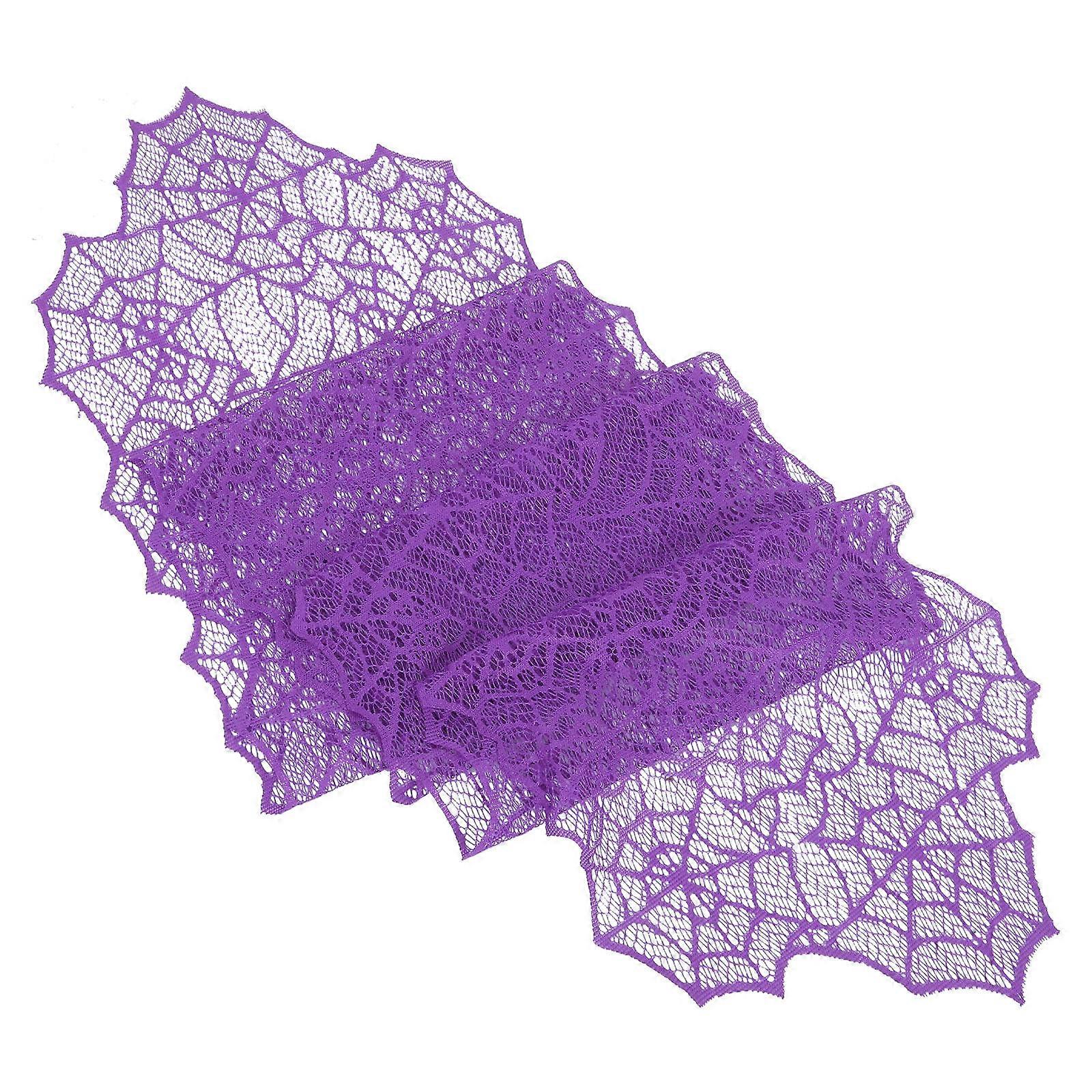 Spider Web Tablecloth Halloween Lace for Table Decoration Use