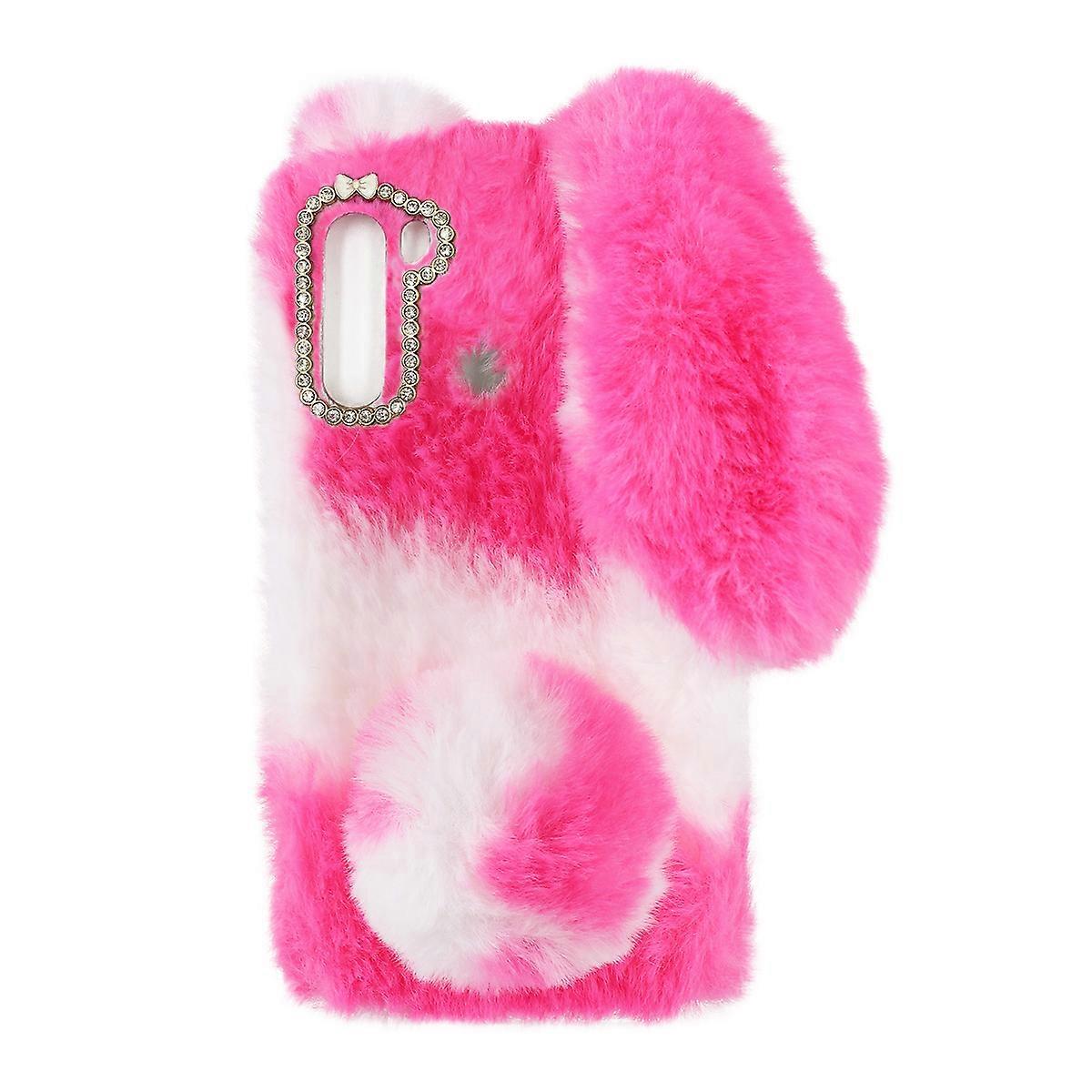 Plush Phone Case Bunny Ear Phone Protector for Pink
