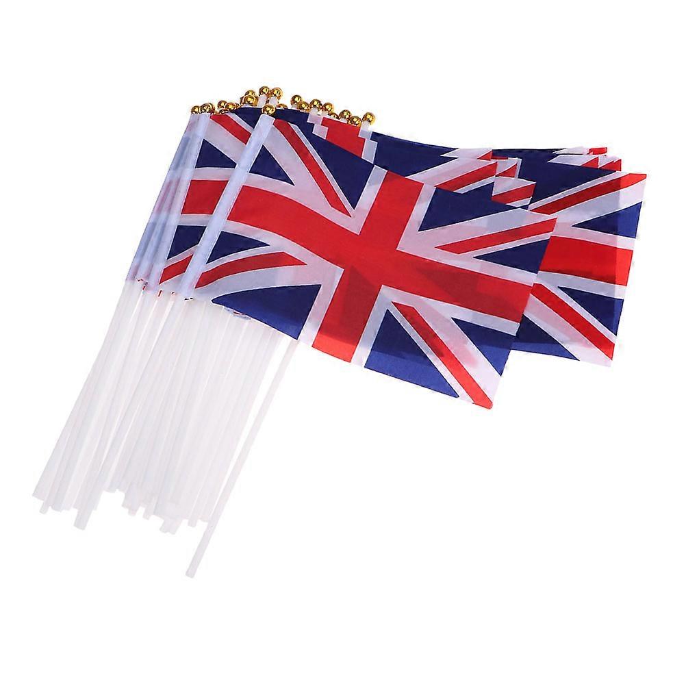 Union Jack Flags Small Handheld British Flags 20Pcs for National Events