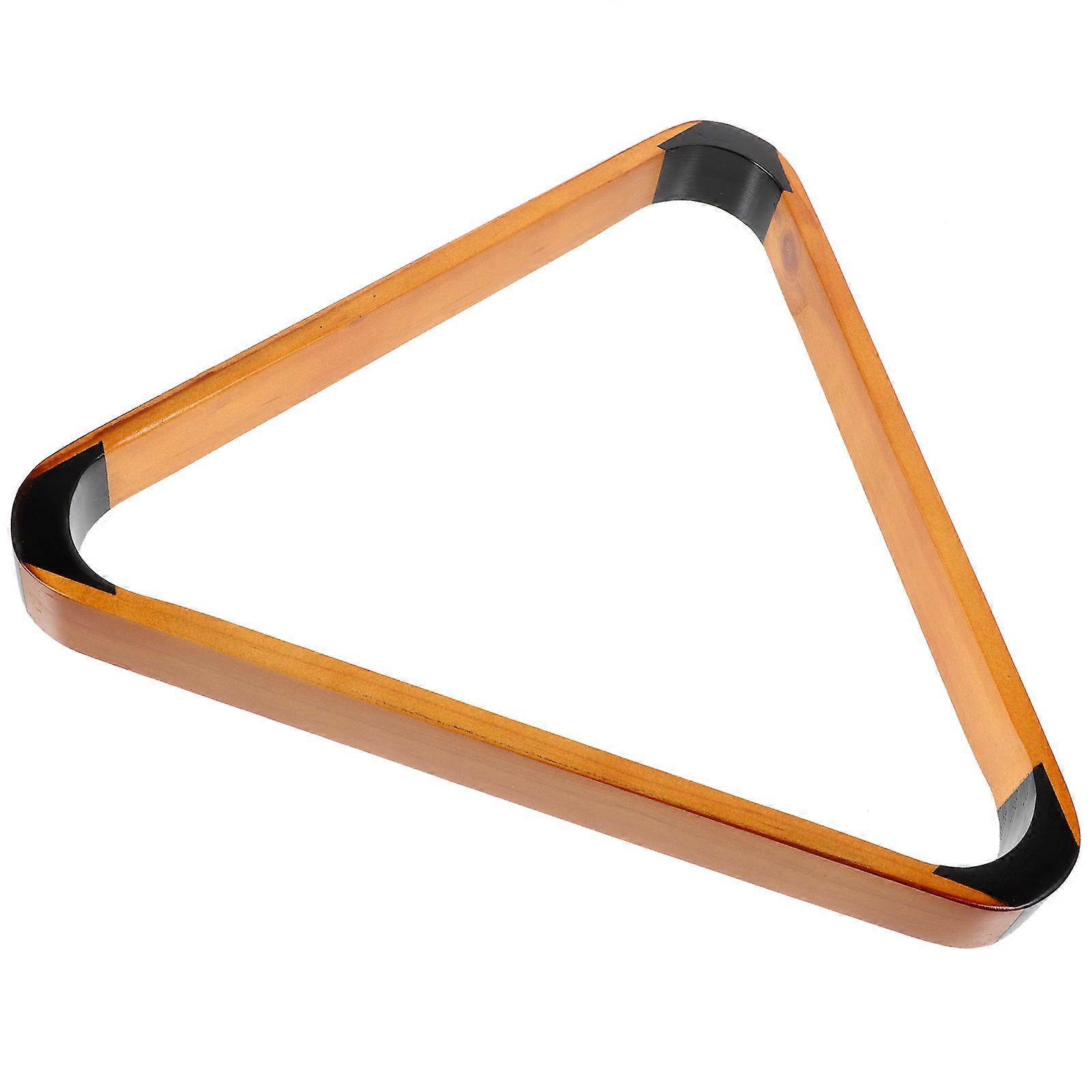 Billiard Frame Triangle Billiard Rack for Pool Table 4Pcs Khaki Wood