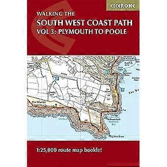 Lounaisrannikon polkukarttavihko - Vol 3: Plymouthista Pooleen: 1:25,000 OS-reittikartoitus