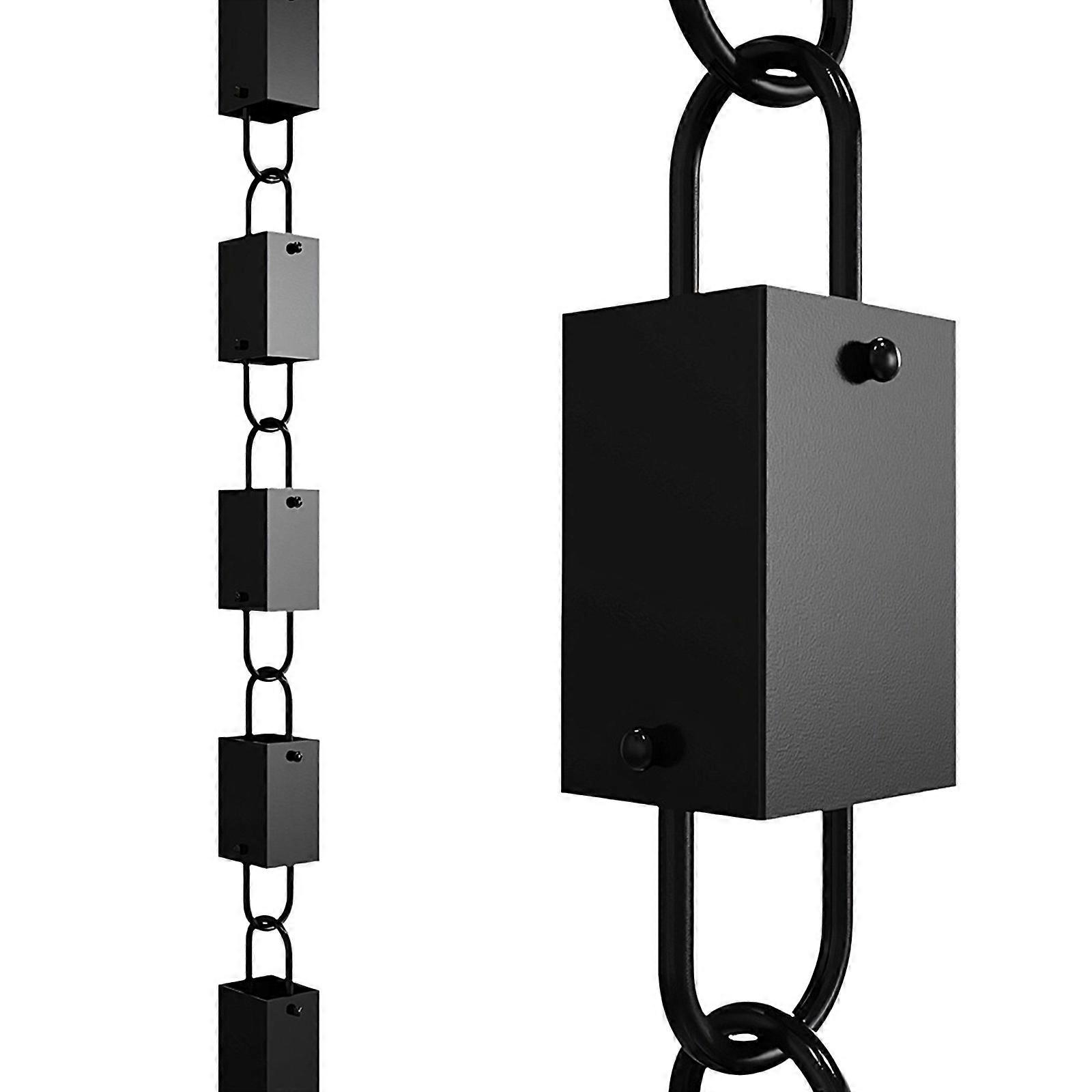 Rectangular Rain Chain Rectangular Cups Rain Chain for Gutter Eaves Drainage Outdoor Decoration Adjustment Catcher Chain Multicolor
