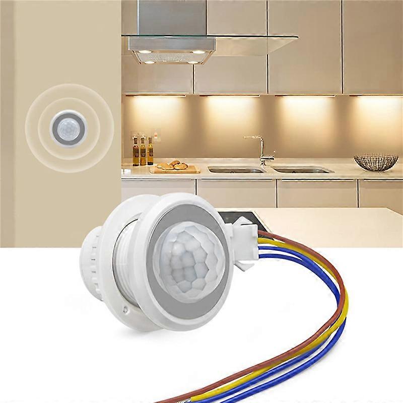 A99E-8X Mini Motion Sensor Light Switch 110-220V PIR Sensor Smart Detection Time Delay Adjustable Infrared Induction Detector