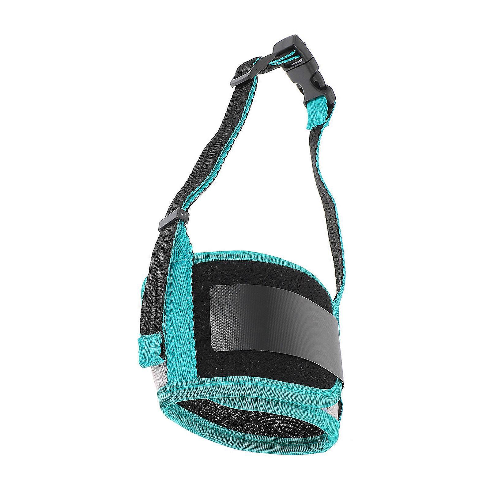 Breathable Polyester Pet Muzzle for Protection 1 Piece Adjustable Chewing