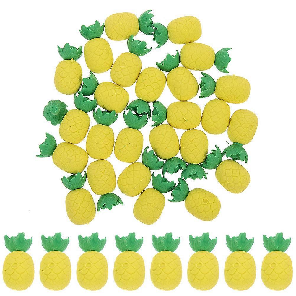 Multi-Function Mini Erasers Pineapple Shaped Erasers for Kids 40Pcs