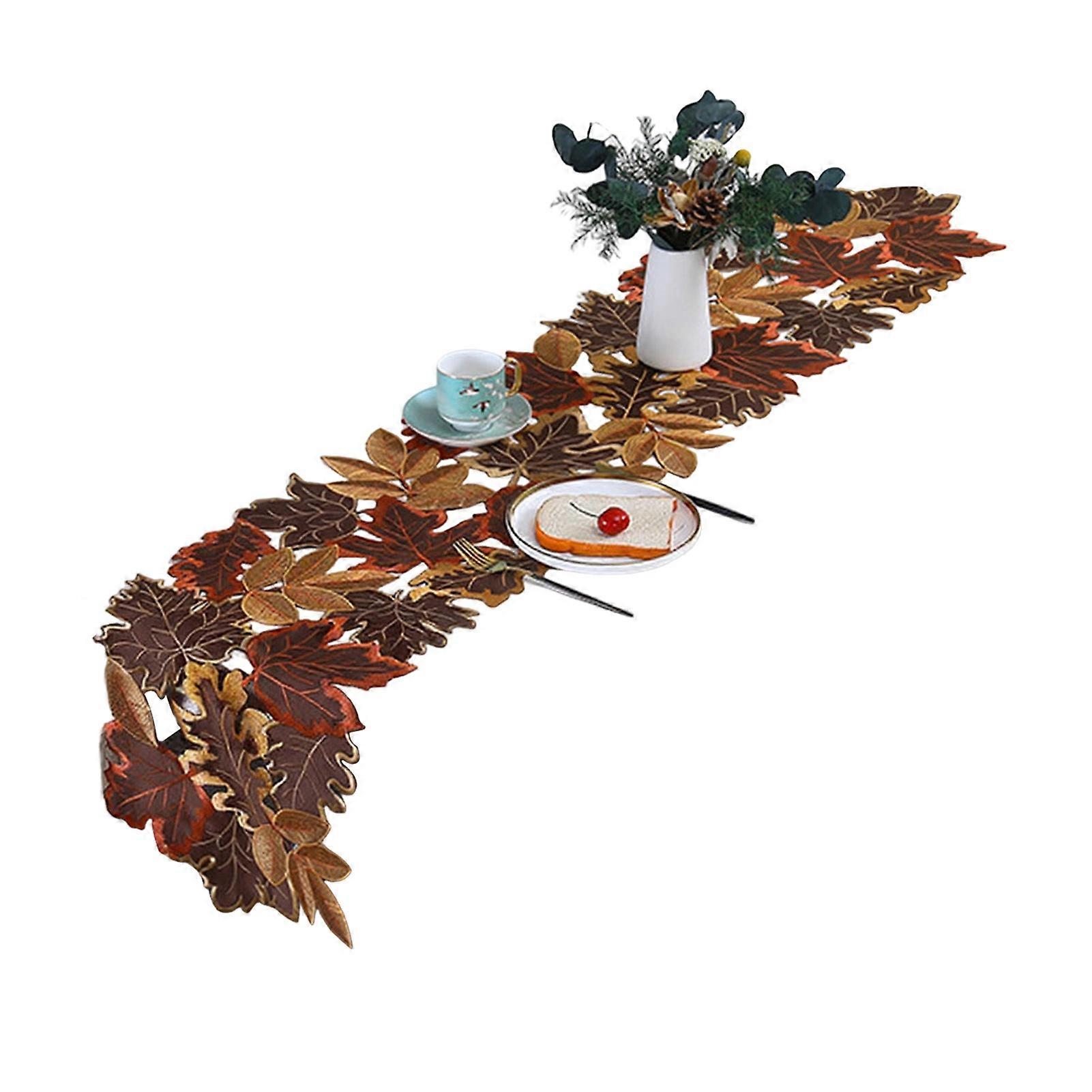 Irregular Edge Table Decor For Thanksgiving - Durable Polyester - for Party