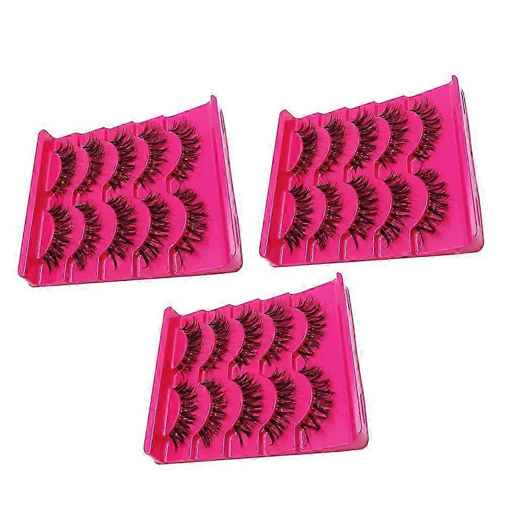False Eyelashes Multi-Layer Lashes for Decor 15Pairs
