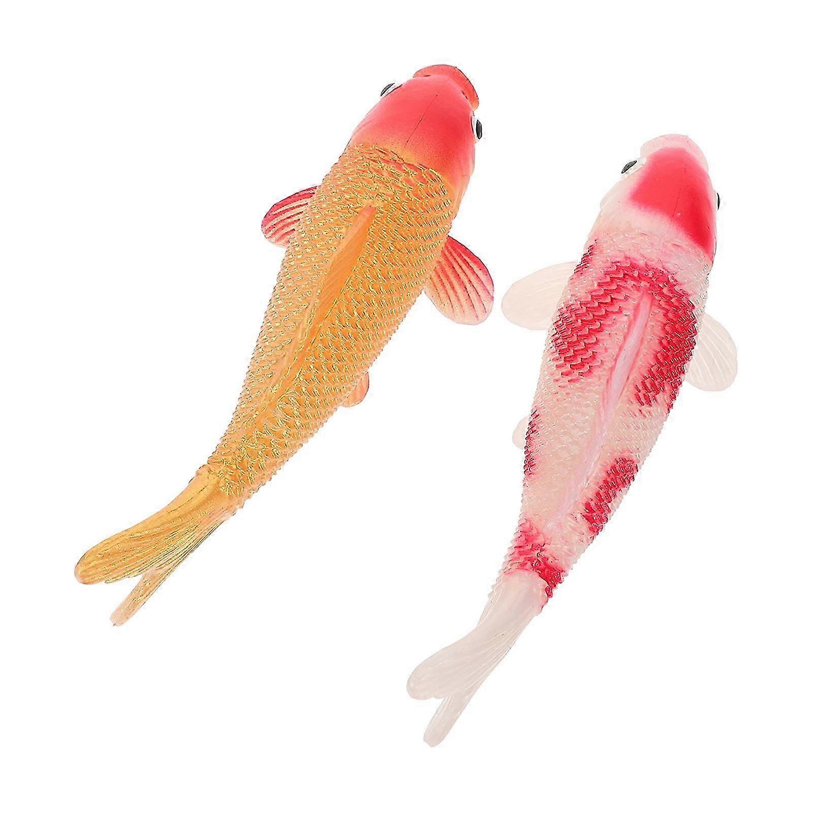 Simulation Goldfish Aquarium Decor | Plastic Fish for Home | 2Pcs