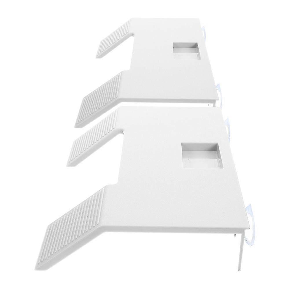 Turtle Aquarium Basking Platform with Suction Cups for 2Pcs Floating Turtle Dock