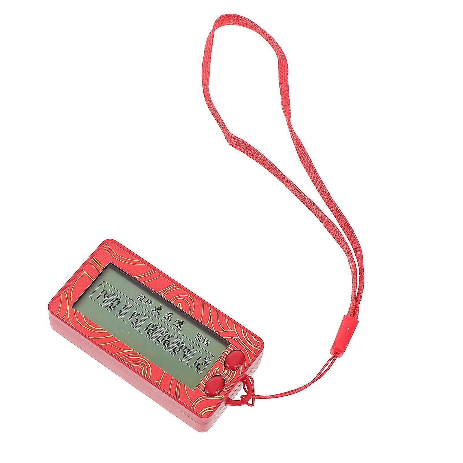 Red Double Picker Number Selector Device for Selection Mini Portable