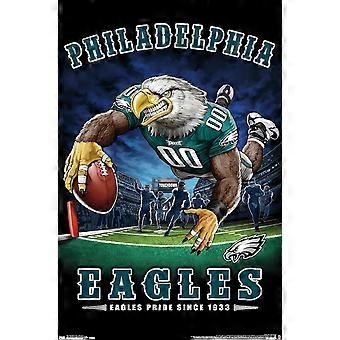 Quebra-cabeça de madeira NFL Philadelphia Eagles End Zone 17
