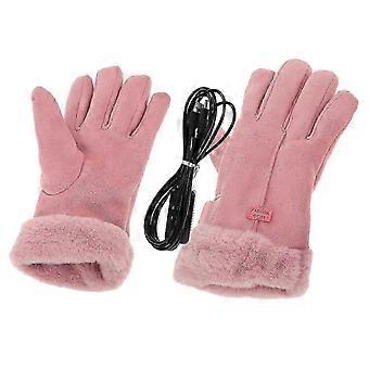 Verwarmde handschoenen voor dames, warme winterhandschoenen, 1 paar, oplaadbare handwarmers.