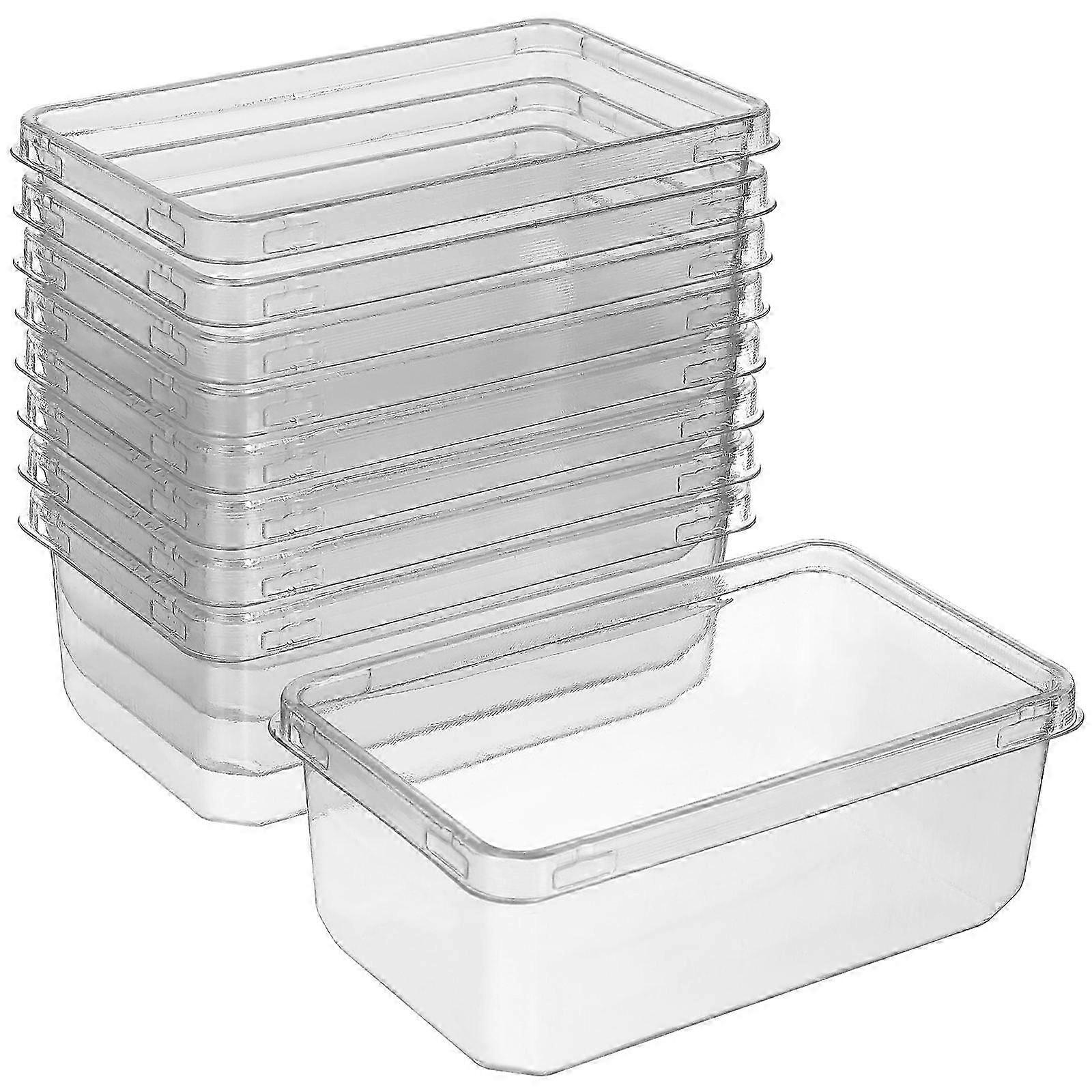 Clear Mousse Cake Boxes Cake Containers for Home Use 10Pcs