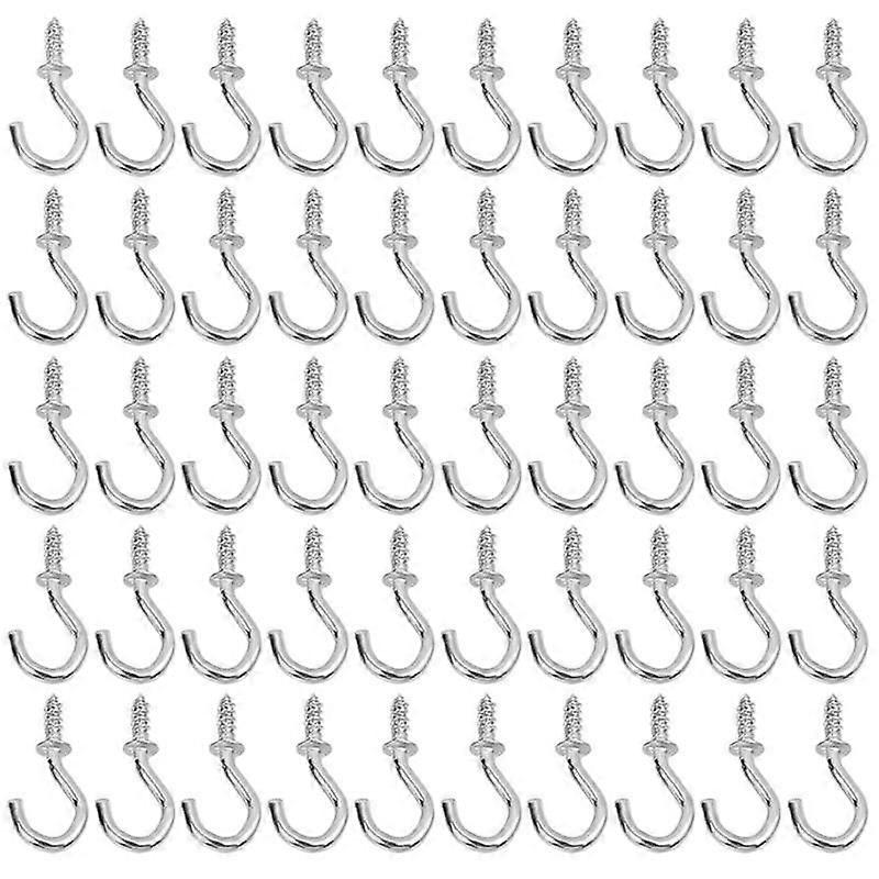 100pcs Screw Hooks Cup Hook Shouldered Screw