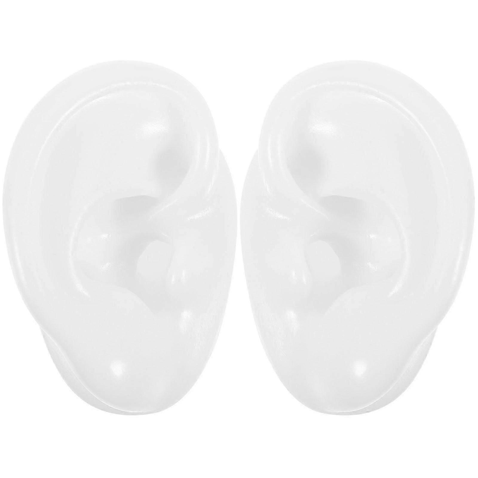 1 Pair Ear Shape Simulation Mold Creative Teaching Model for Ear Cleaning