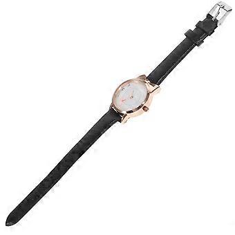 Schattig kattenhorloge voor dames, perfect als decoratie, zwarte kleur.