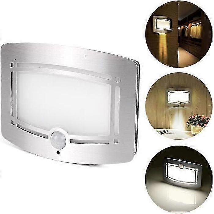Wireless LED wall light with motion sensor - ONEVER - White - Indoor - LED