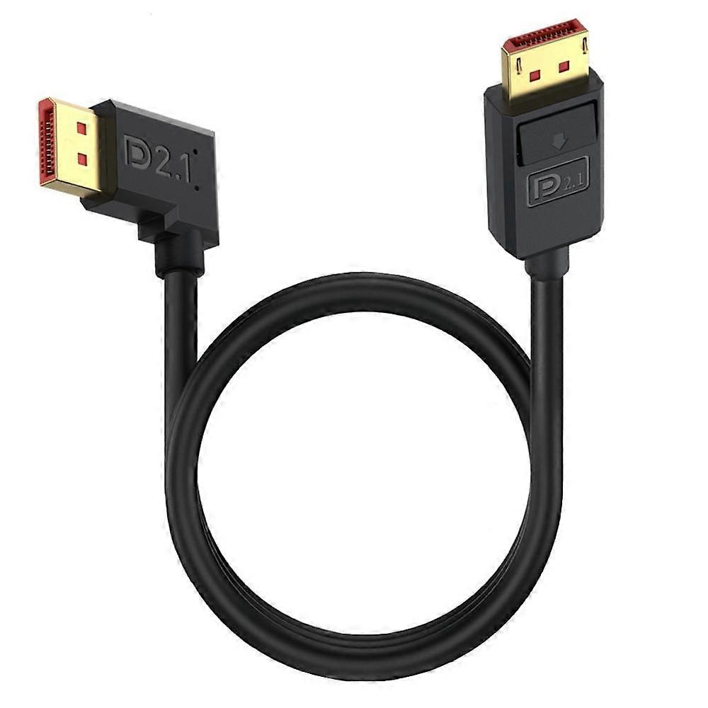 DisplayPort Cable DP2.1 to DP2.1 Right Elbow