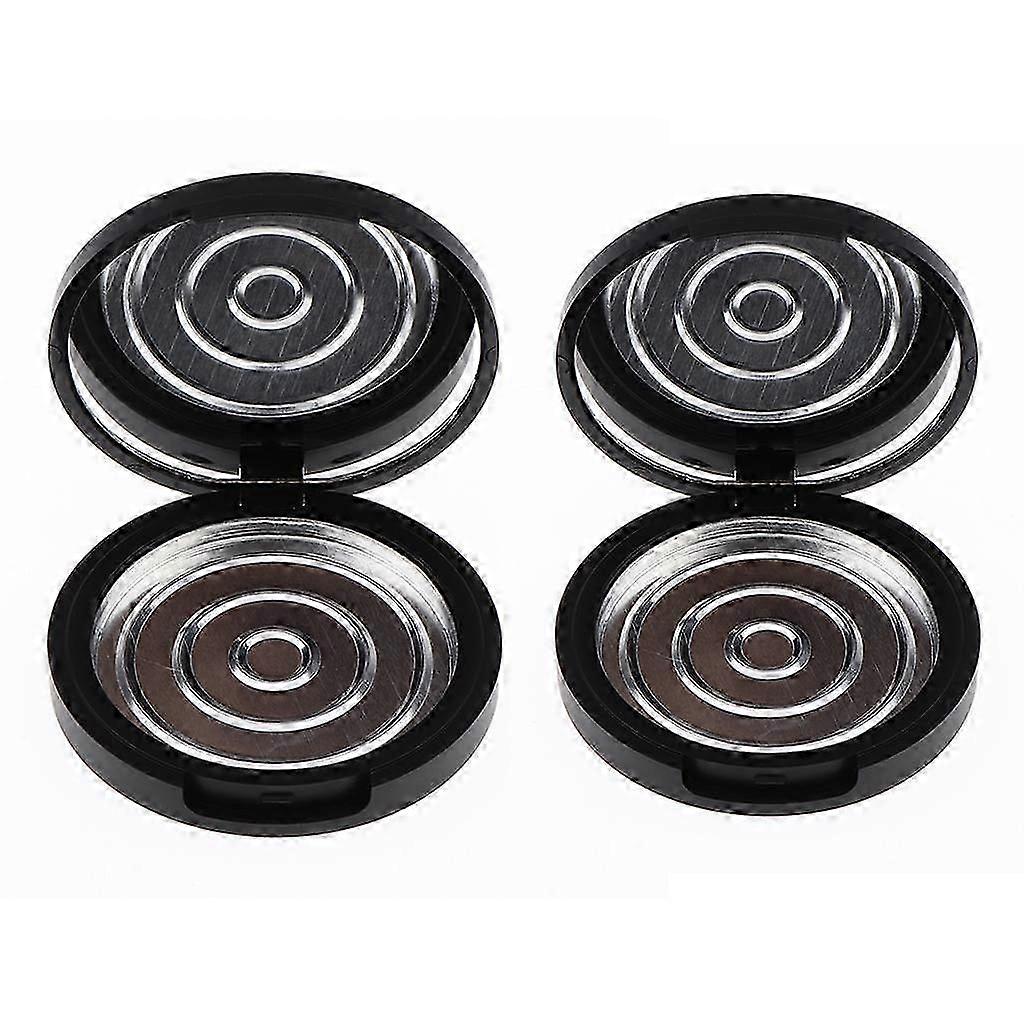2 Pcs Plastic Empty Puff Cases Blusher Makeup Cosmetic Jars Containers With