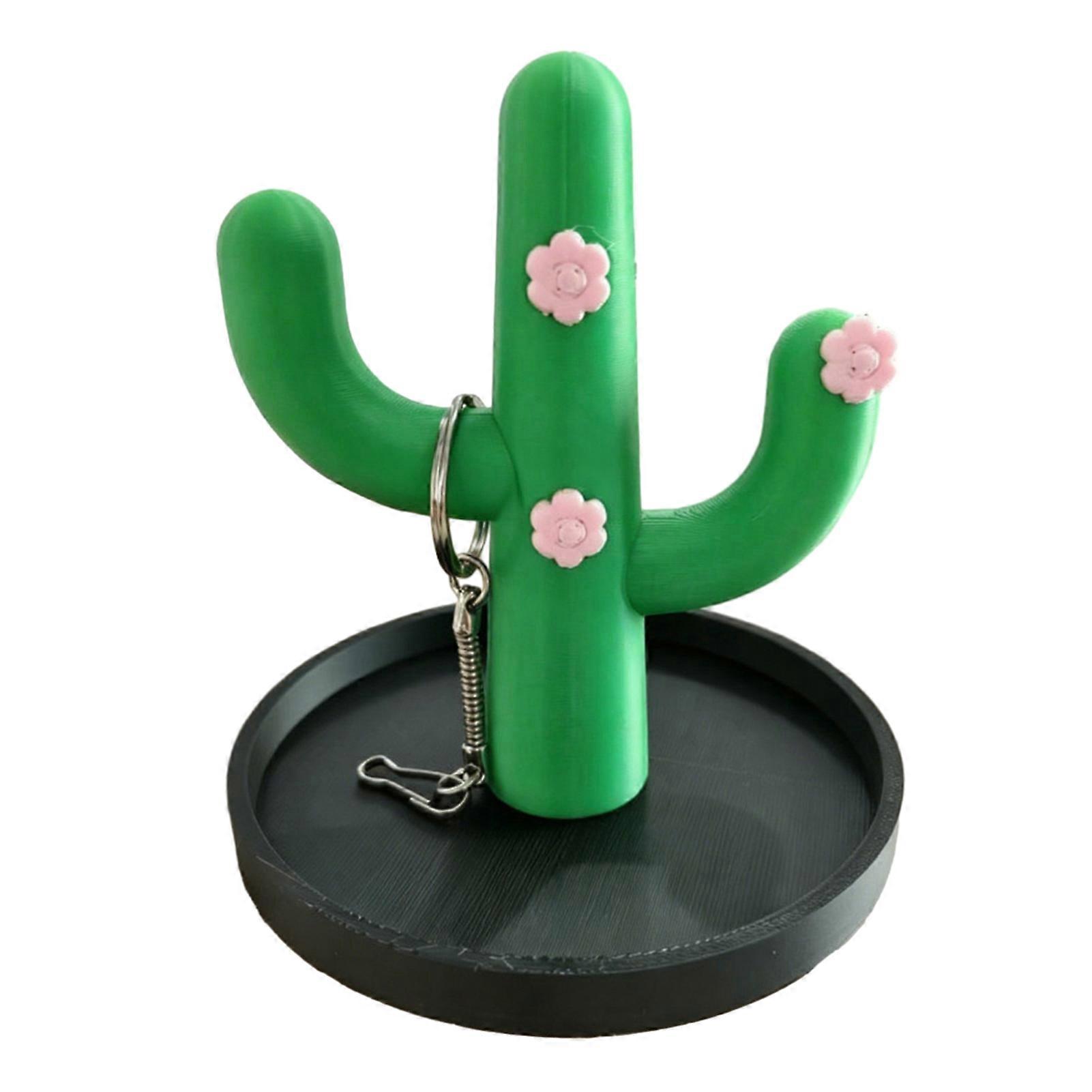 Mini Cactus Themed Jewelry Holder