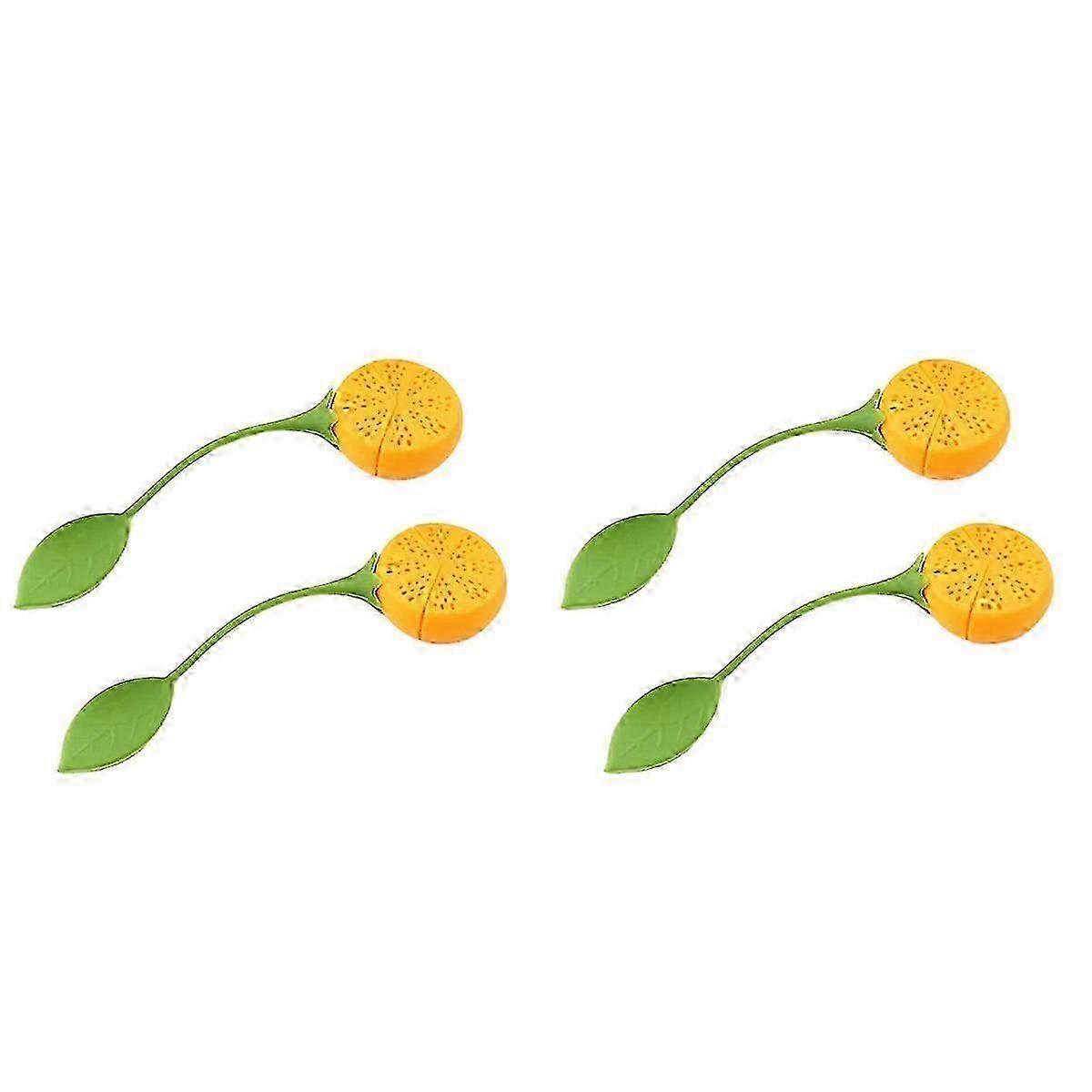 Loose Tea Leaf Strainer Silicone Tea Infuser Lemon