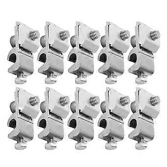 10pcs painel solar terra grampo liga de alumínio m6 lug pv cabo de acoplamento acessório para fio