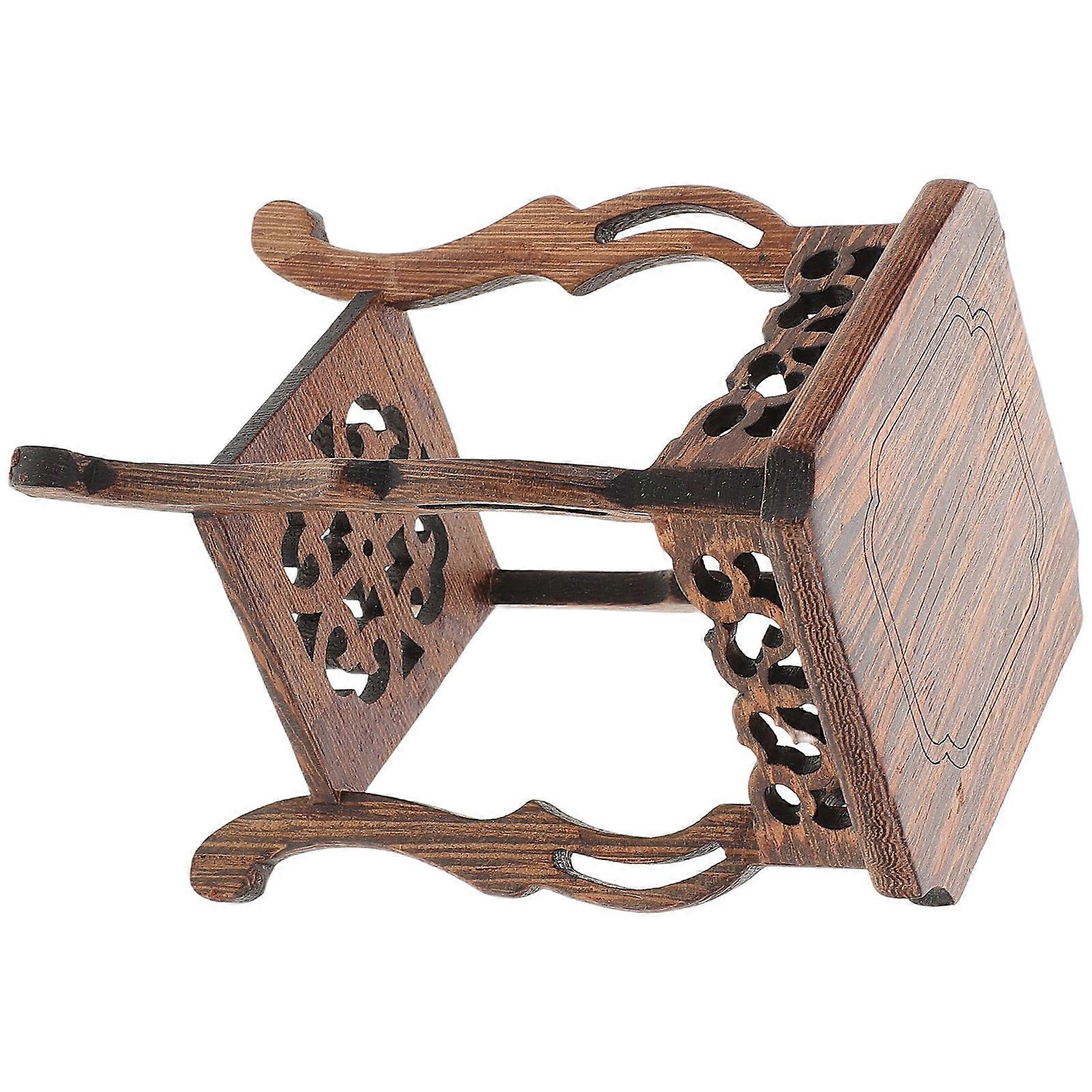 Mini socle en bois pour bonsaï, en forme d'aile de poulet, support pour plantes.