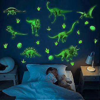Dinosaur Wall Decals For Kids Room, Glow In The Dark Stickers