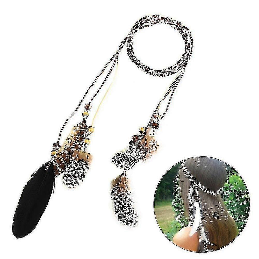 Feder Stirnband Hippie Haar straps