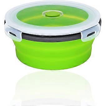 Tigela de camping portátil, tigela de silicone portátil tigela dobrável camping de silicone camping tigela com tampa para caminhadas de camping de viagem, piquenique portátil Stora