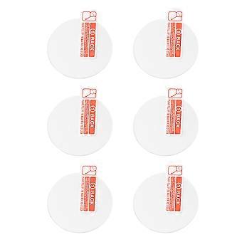 6PCS Watch Tempered Glass Screen Protector Watch Screen Protective Film Compatible for Garmin Fenix6 Pro (Transparent)