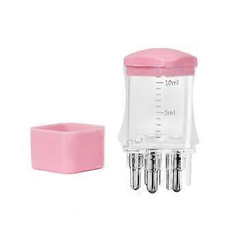 Draagbare mini-applicator voor de hoofdhuid, plastic, 10 ml vloeistof, geleidekam met schaaltjes, haarwortelmassager, hoofdhuidbehandeling
