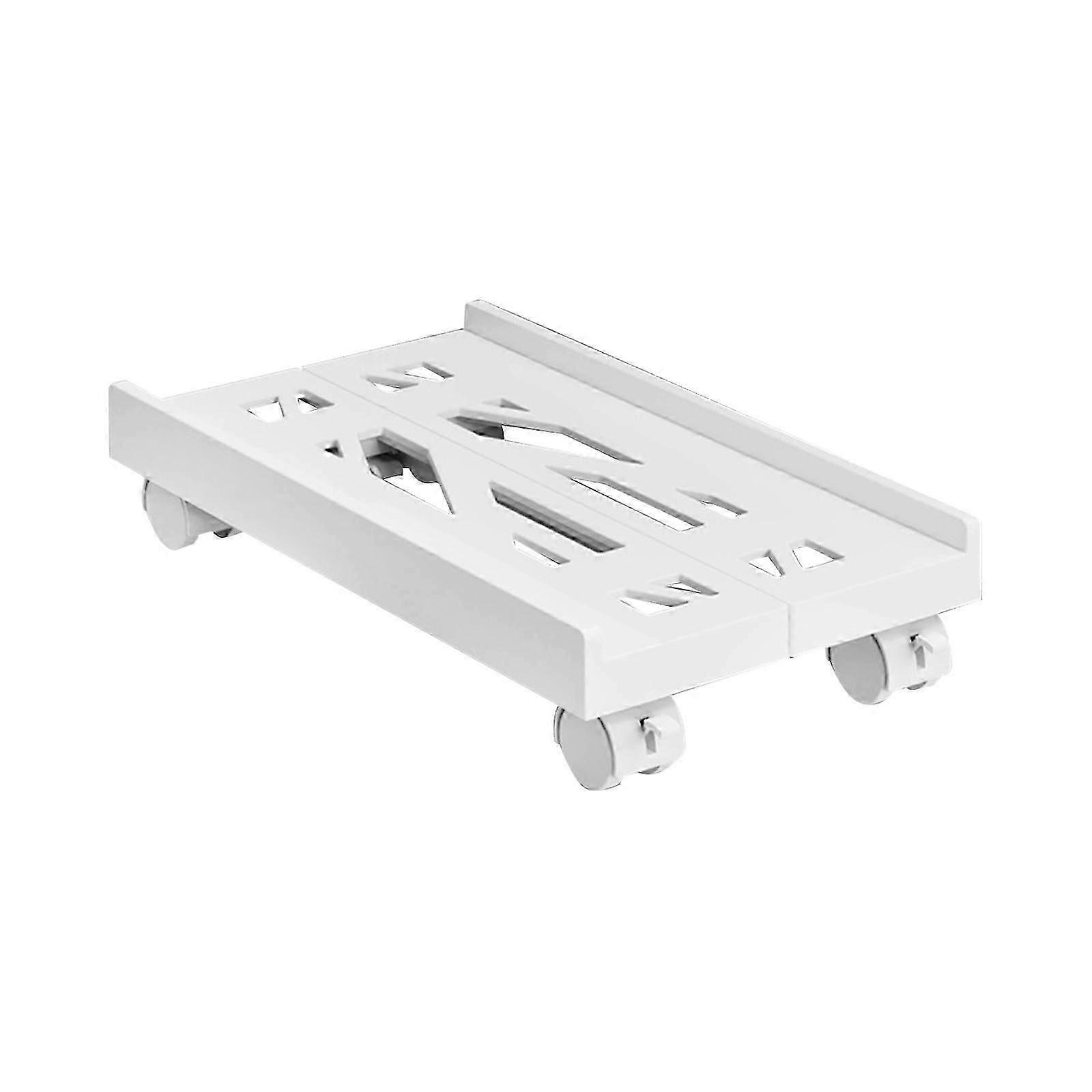 Mobile CPU Stand Adjustable Computer Tower Stand with 4 Caster Wheel