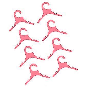 Pet Clothing Hanger Plastic for Hanging 8Pcs Durable Small Animal Clothes