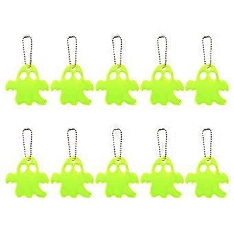 Night Use Reflective Pendants for Halloween 30Pcs Ghost Backpack Charms
