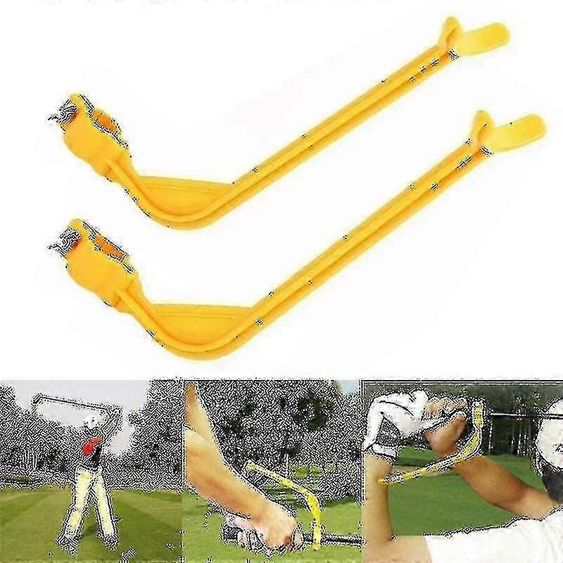 2pcs Golf Swing Trainer Beginners Gesture Alignment Training Assistant Practice