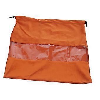 Suede Hair Dryer Storage Bag with PVC Lining, Large Capacity Drawstring Travel Organizer for Styling Tools