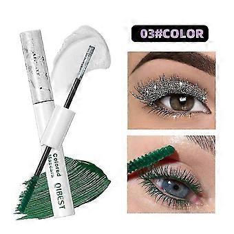 Mascara glitterato a doppia estremità a 6 colori, glitterato e opaco, brillantezza perlescente, durata ipnotizzante, anti-sbavature, regalo perfetto per le donne in età adulta.
