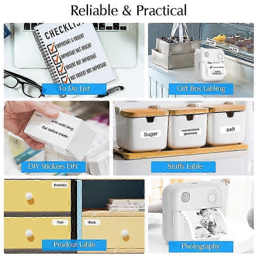 Wireless Portable Thermal Label Printer Mini Label Printer Thermal Printer Document Error Sorting and Storage Printer
