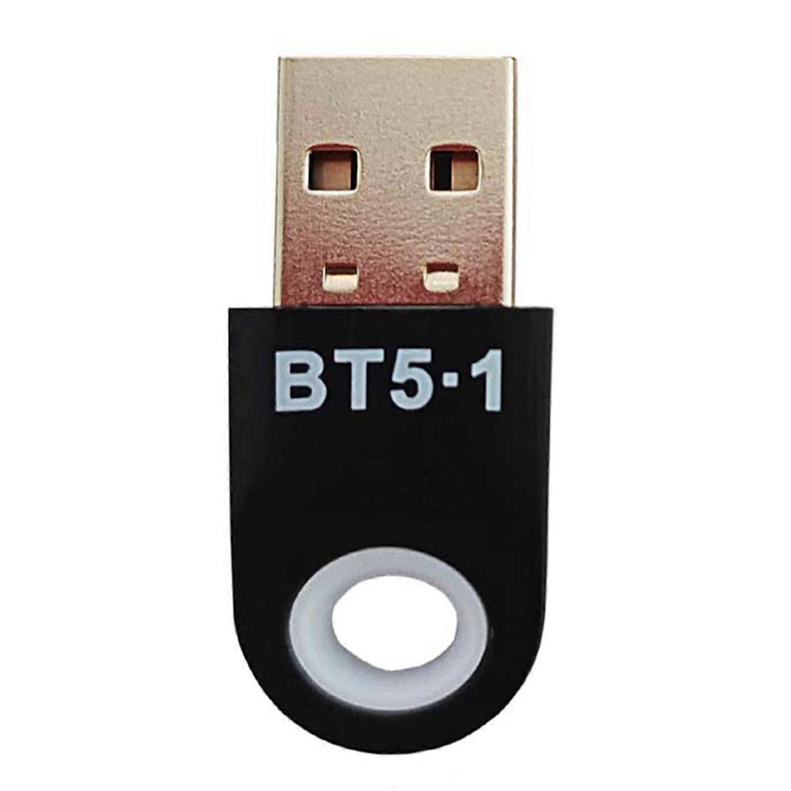 Bluetooth-compatible Receiver Wireless Quick Connect Portable USB Bluetooth-compatible 5.1 Adapter Dongle for Windows 7/8/8.1/10