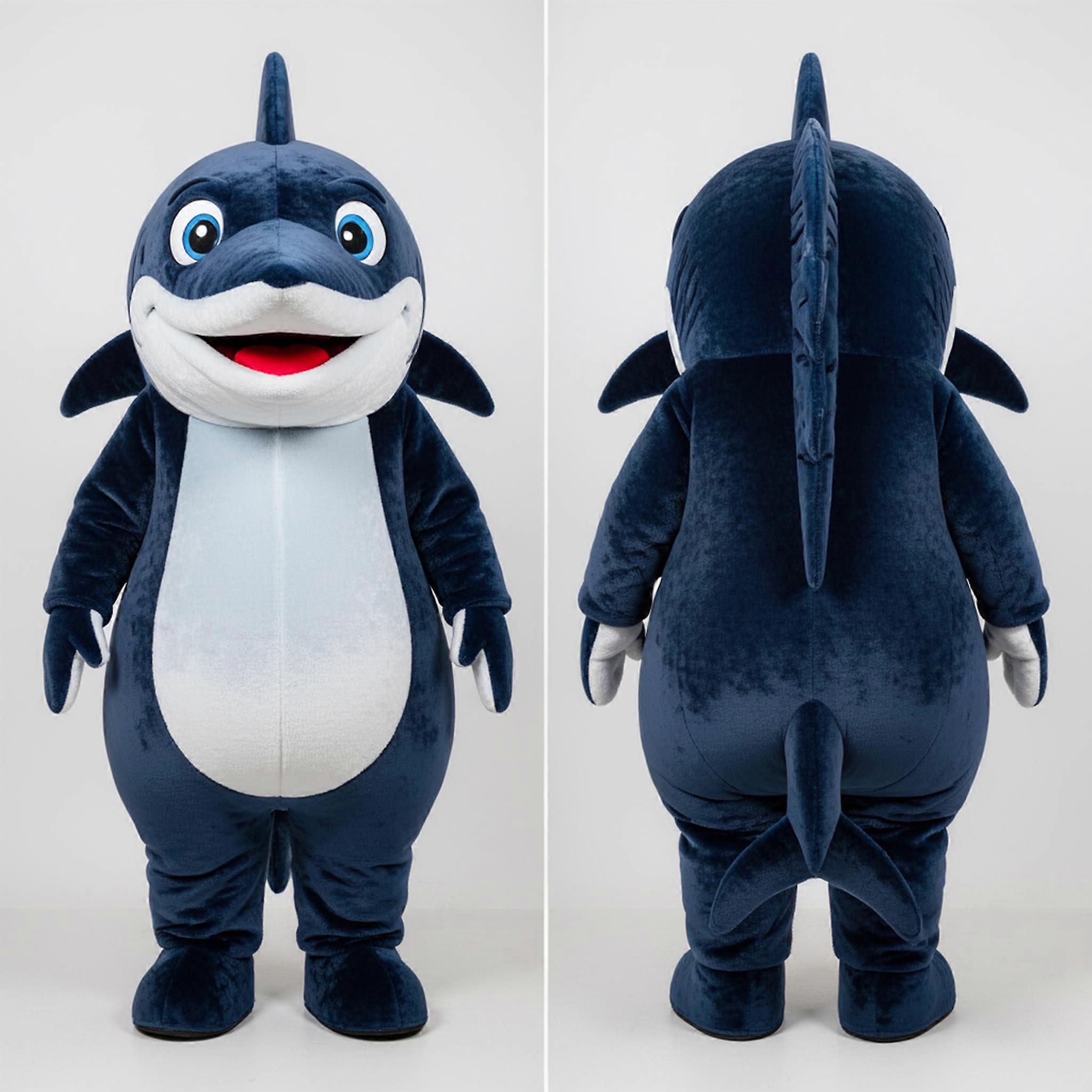 MASTICOT Navy Blue Velour Barracuda Mascot
