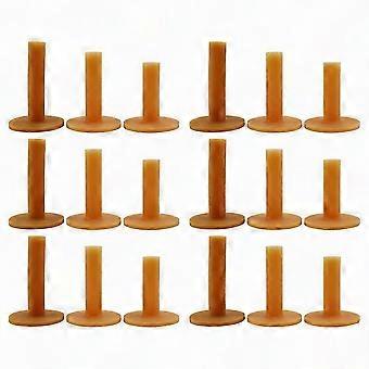 18 Piece Golf Tees Coffee Durable Tee for Driving Range 60/70/80 mm