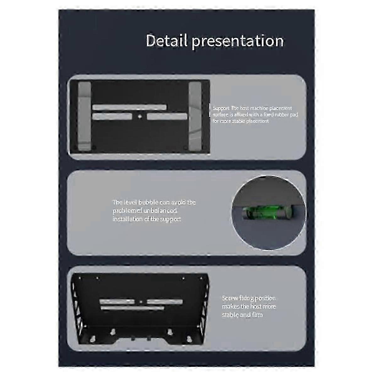 Wall Mount Bracket Console Stand For Slim, Charging Dock Station Vertical Stand COS