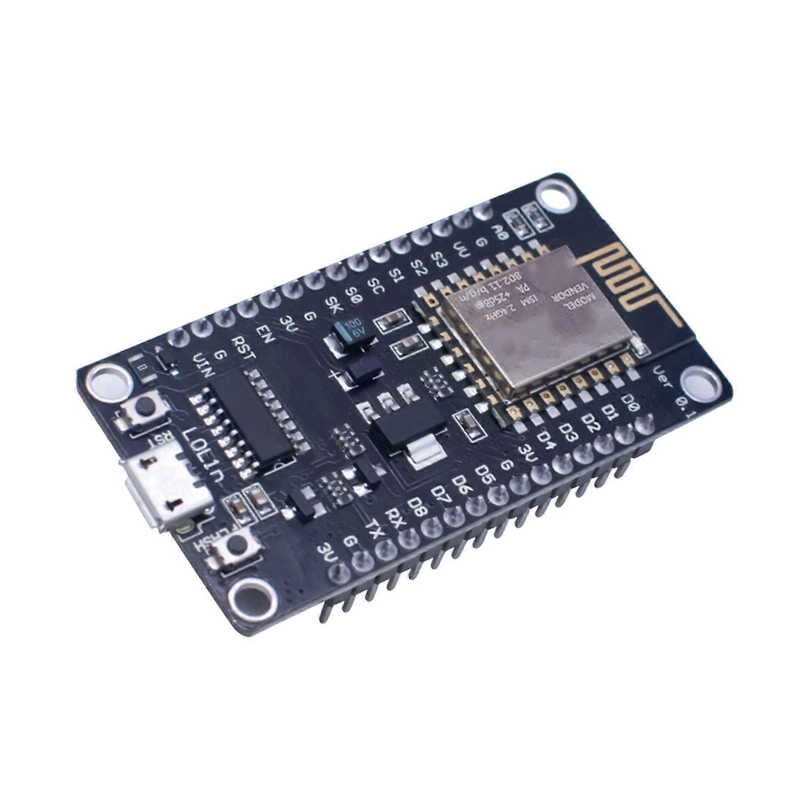 ESP8266EX Controller Board NodeMCU Lua Version 3 Board for WiFi Networking Projects with USB Flashing, Header Access and Small Format Layout Support 