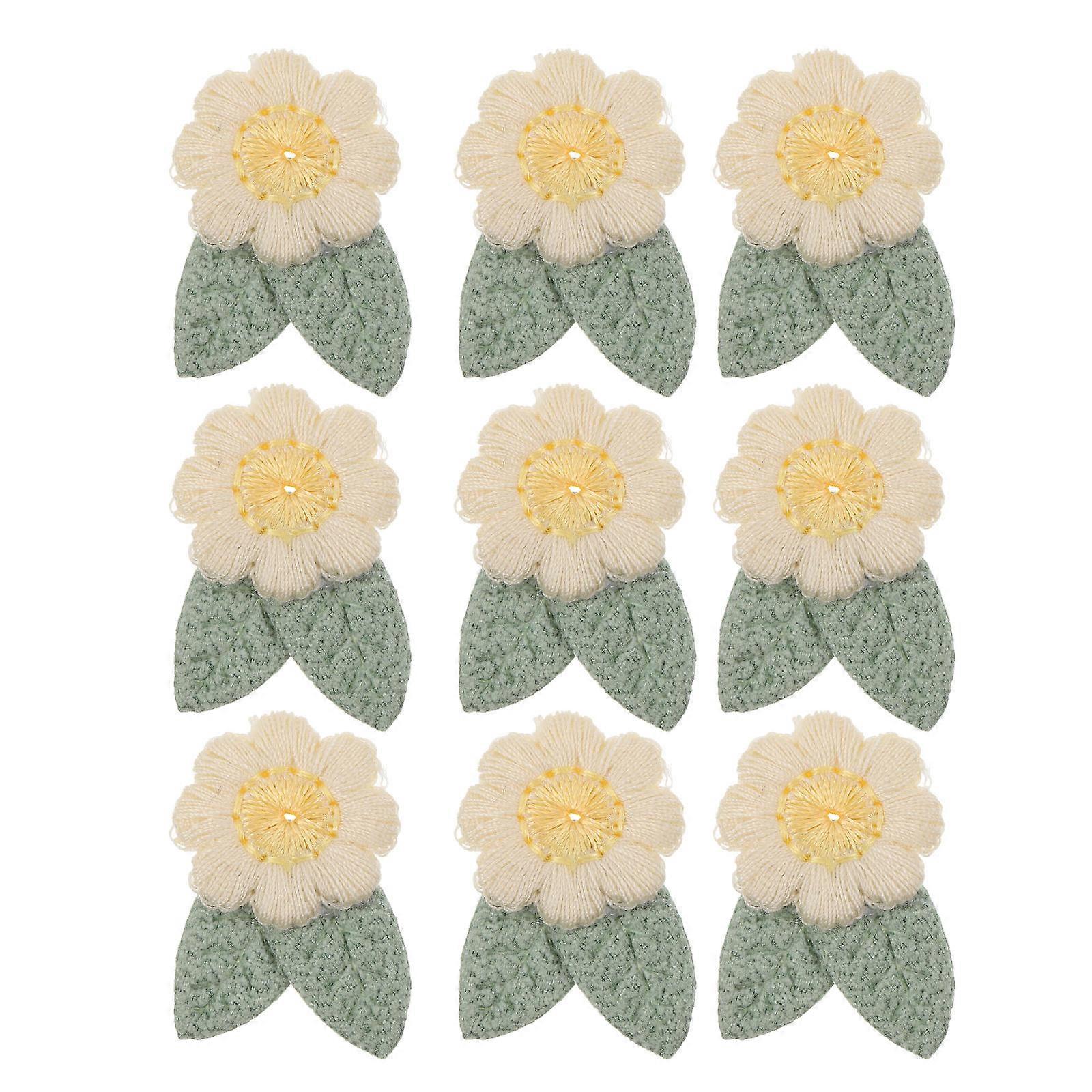 Flower Applique Embroidered Patch for Clothes 10Pcs Sewing Accessories