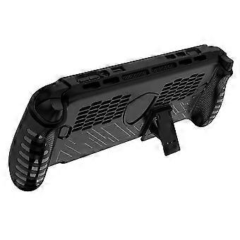 Custodia protettiva 2 in 1 in TPU con staffa per MSI Claw 8 EX Ai+, antiurto e antigraffio, morbida.