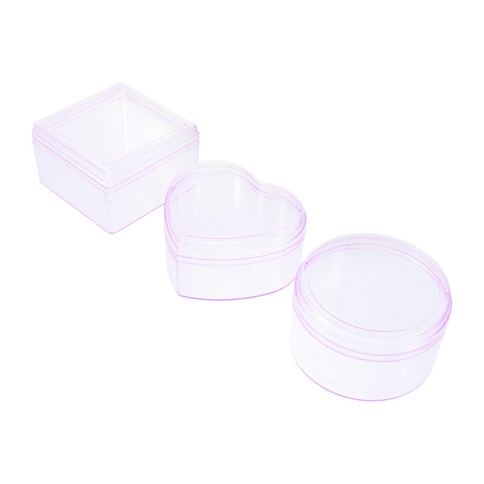 Plastic Decorative Box Storage Containers for Snacks 3Pcs